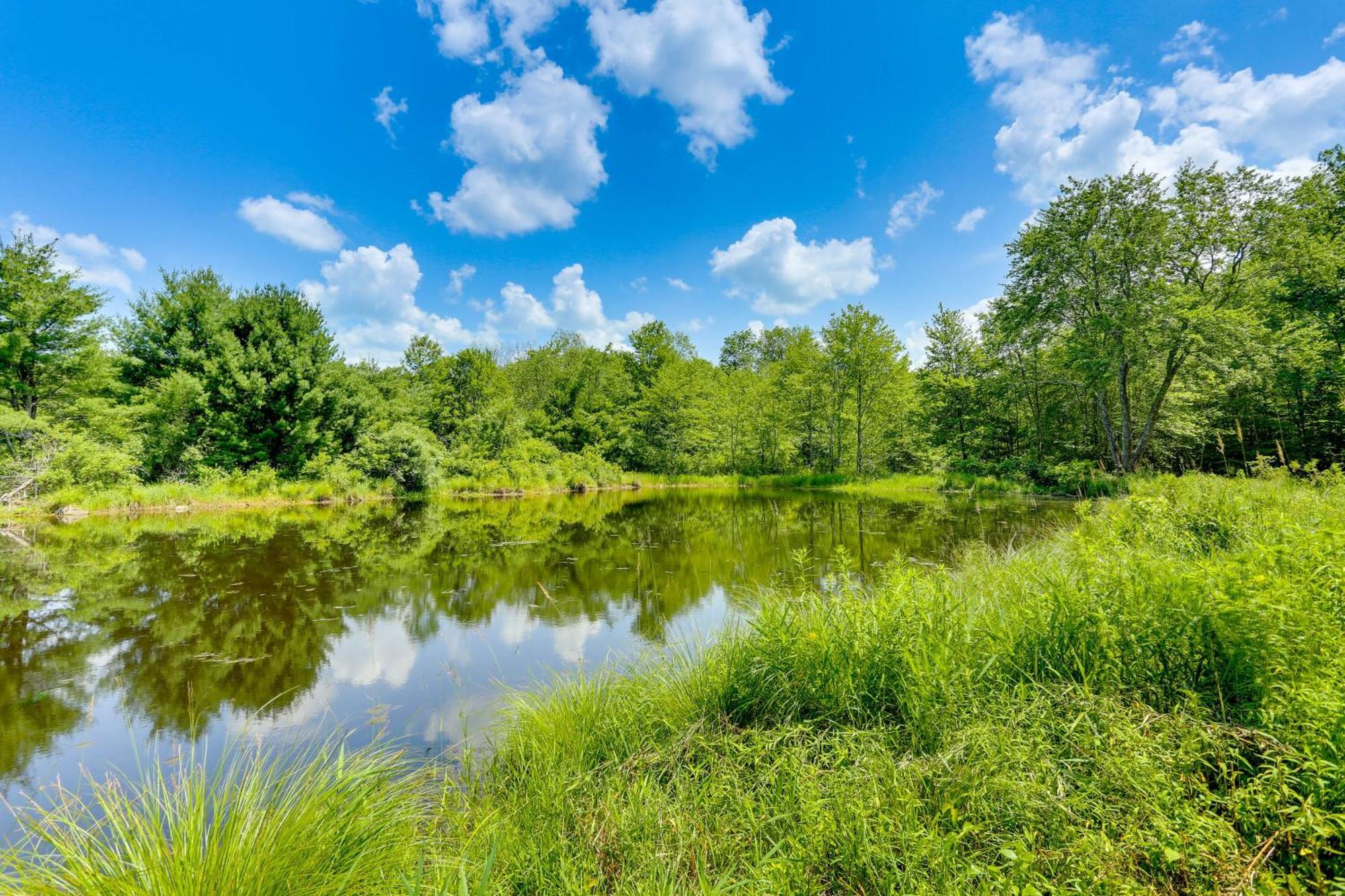 Secluded Poconos Cabin With Fire Pit On 75 Acres! East Stroudsburg Zewnętrze zdjęcie