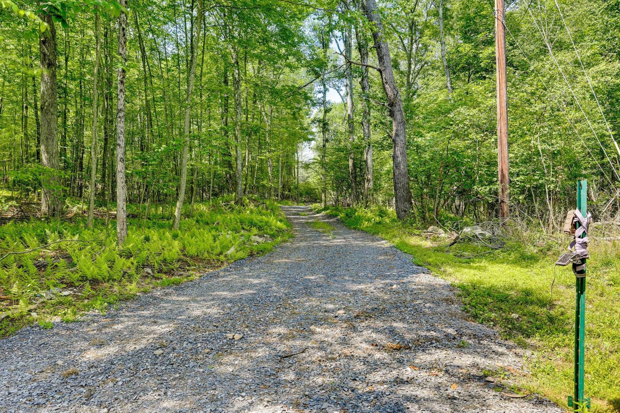 Secluded Poconos Cabin With Fire Pit On 75 Acres! East Stroudsburg Zewnętrze zdjęcie